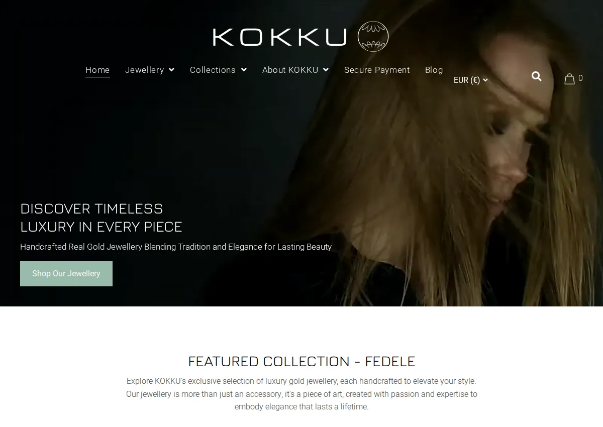 Store homepage