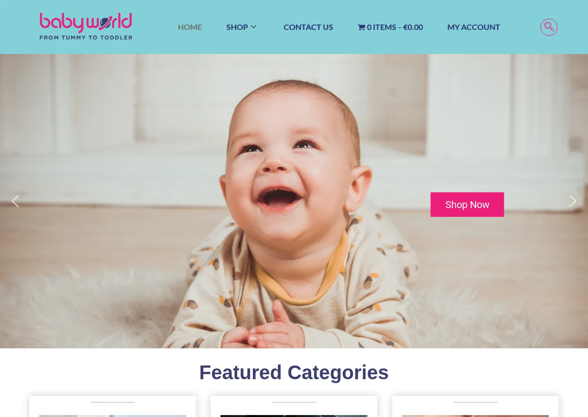 Store homepage