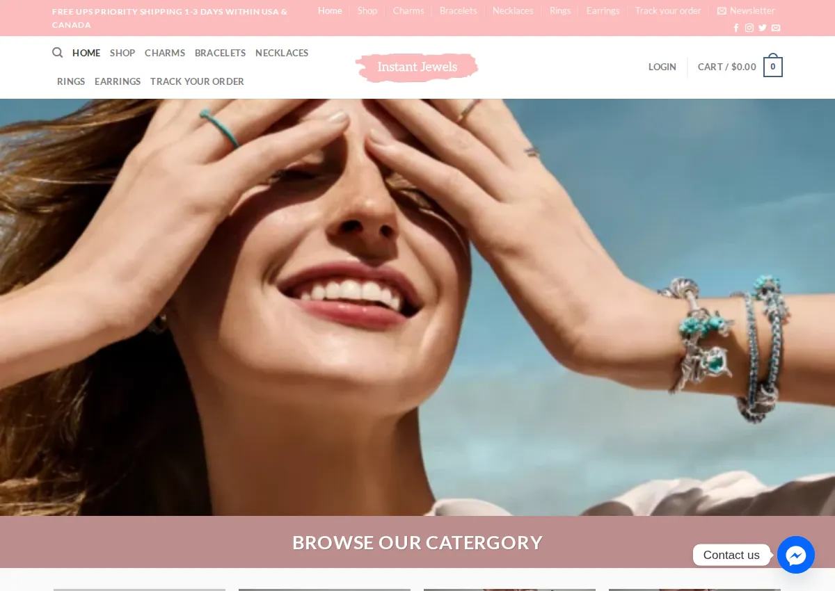 Store homepage