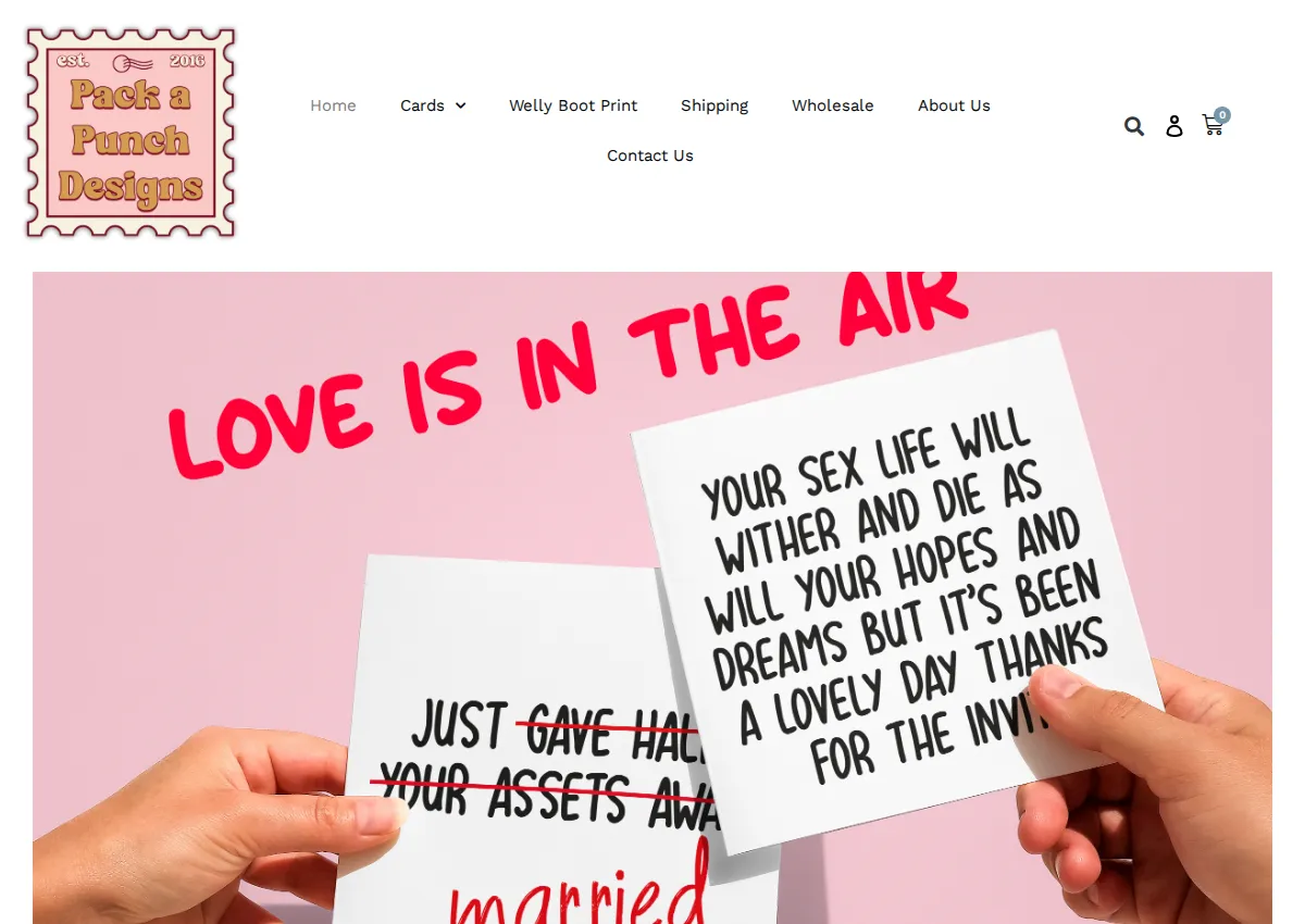 Store homepage