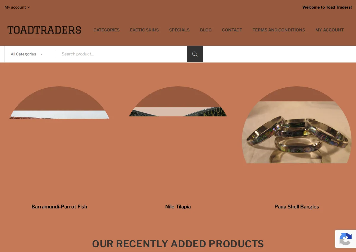 Store homepage