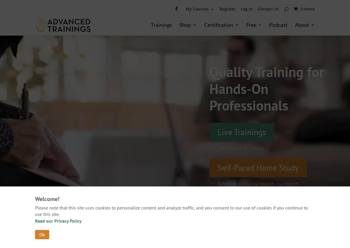 Store homepage