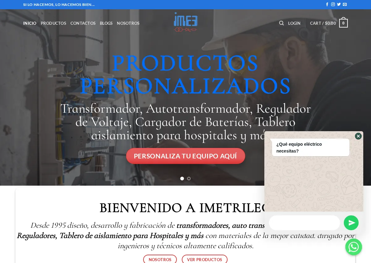 Store homepage
