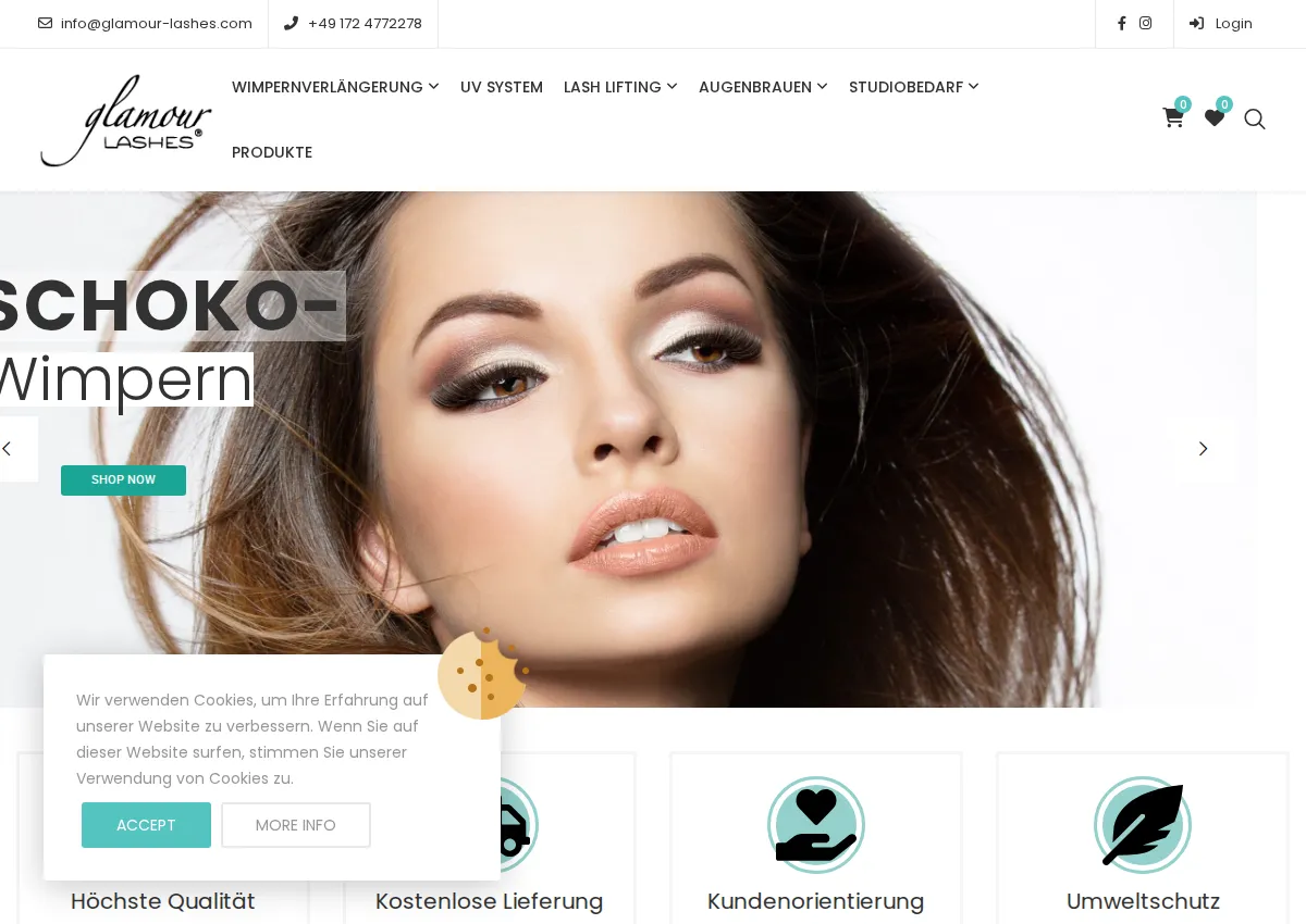 Store homepage