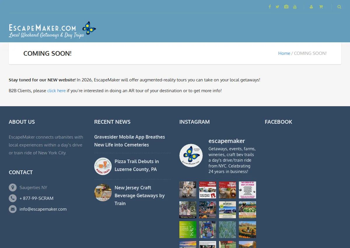 Store homepage