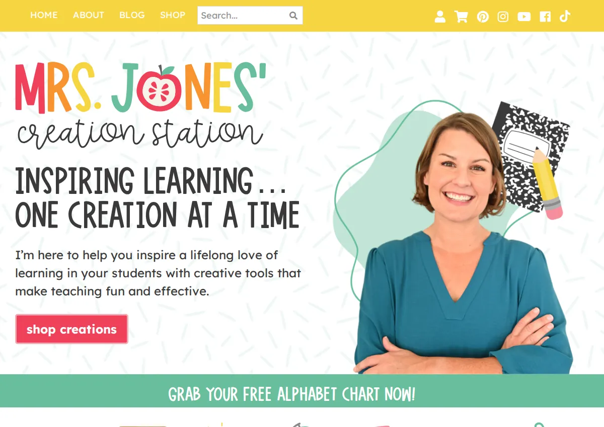 Store homepage