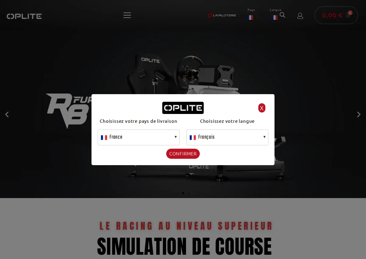 Store homepage