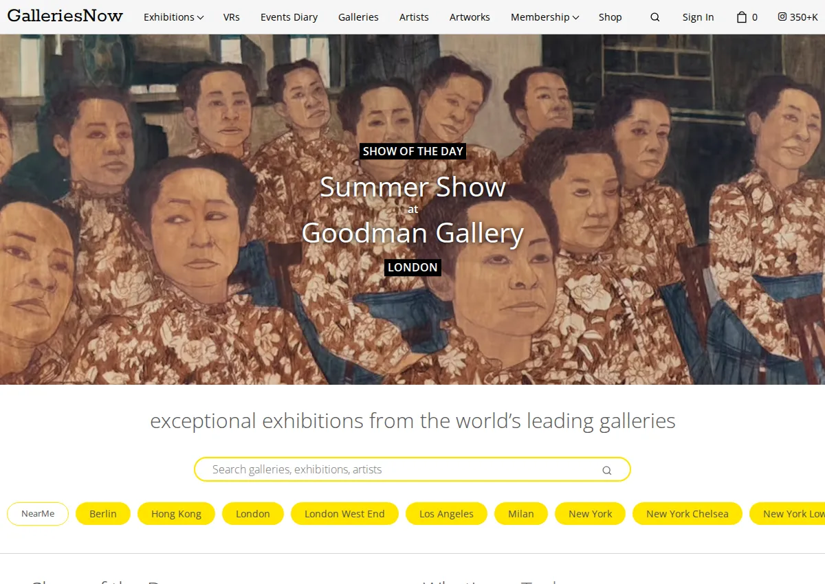 Store homepage