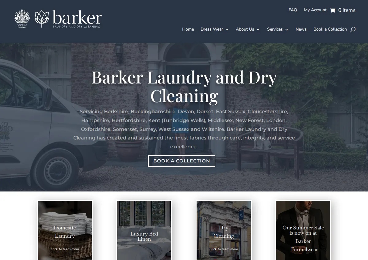 Store homepage