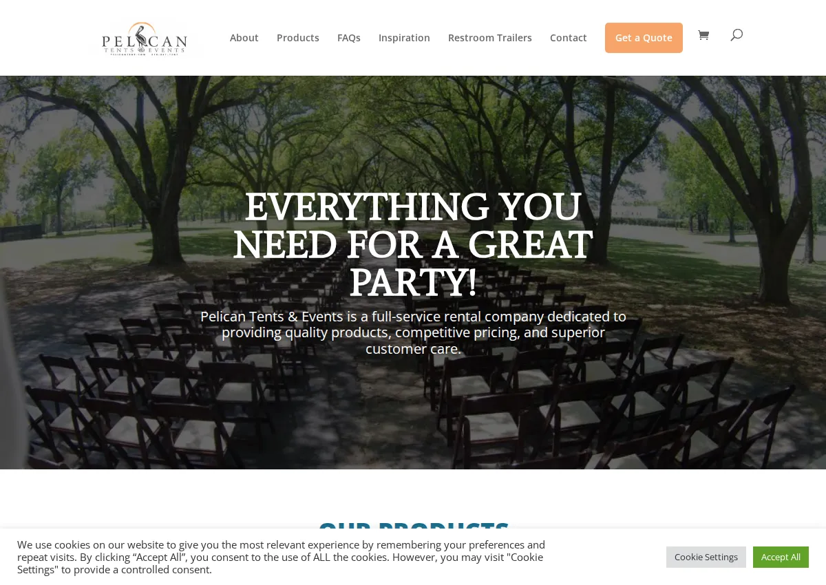 Store homepage