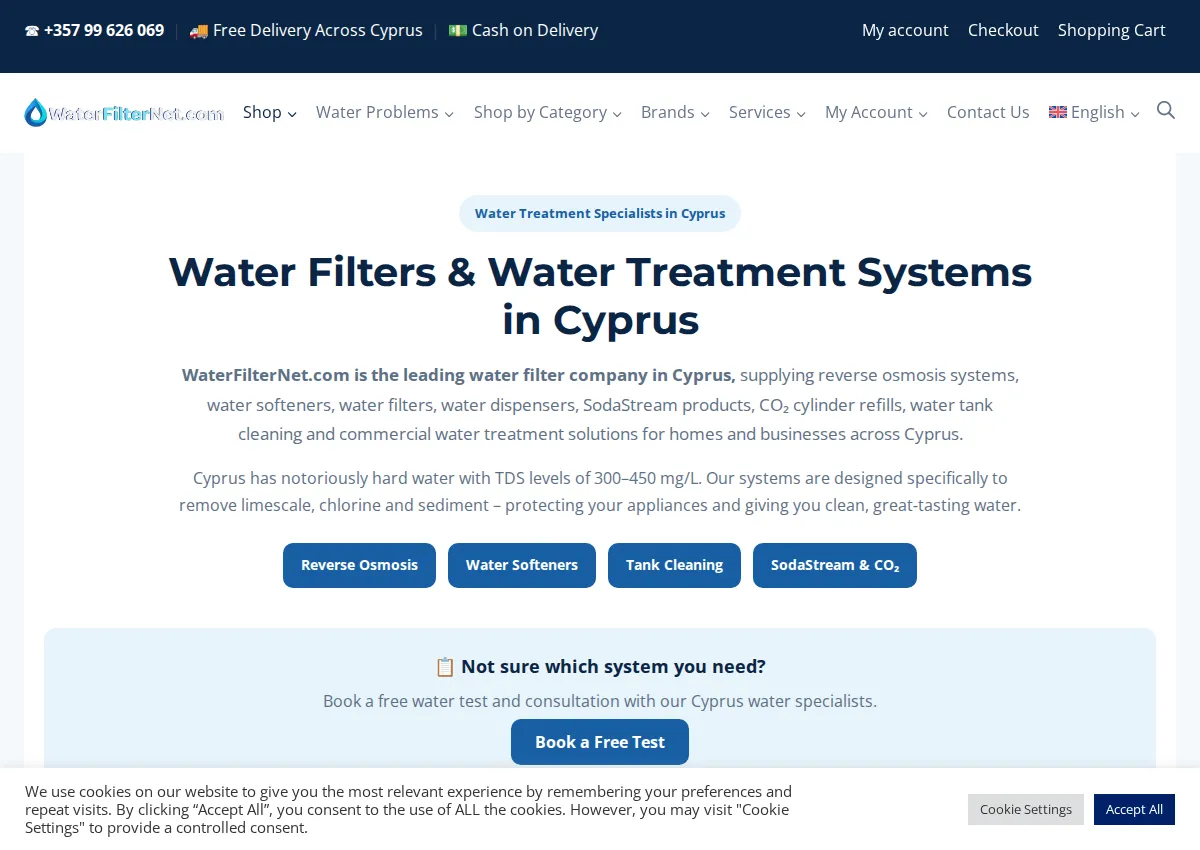 Store homepage