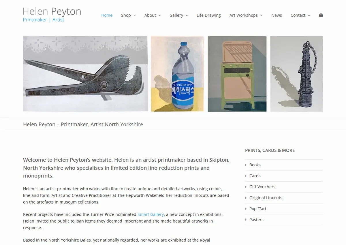 Store homepage