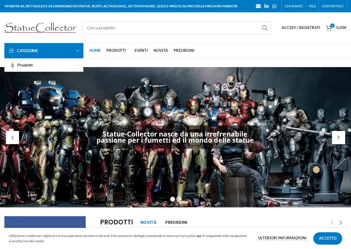 Store homepage