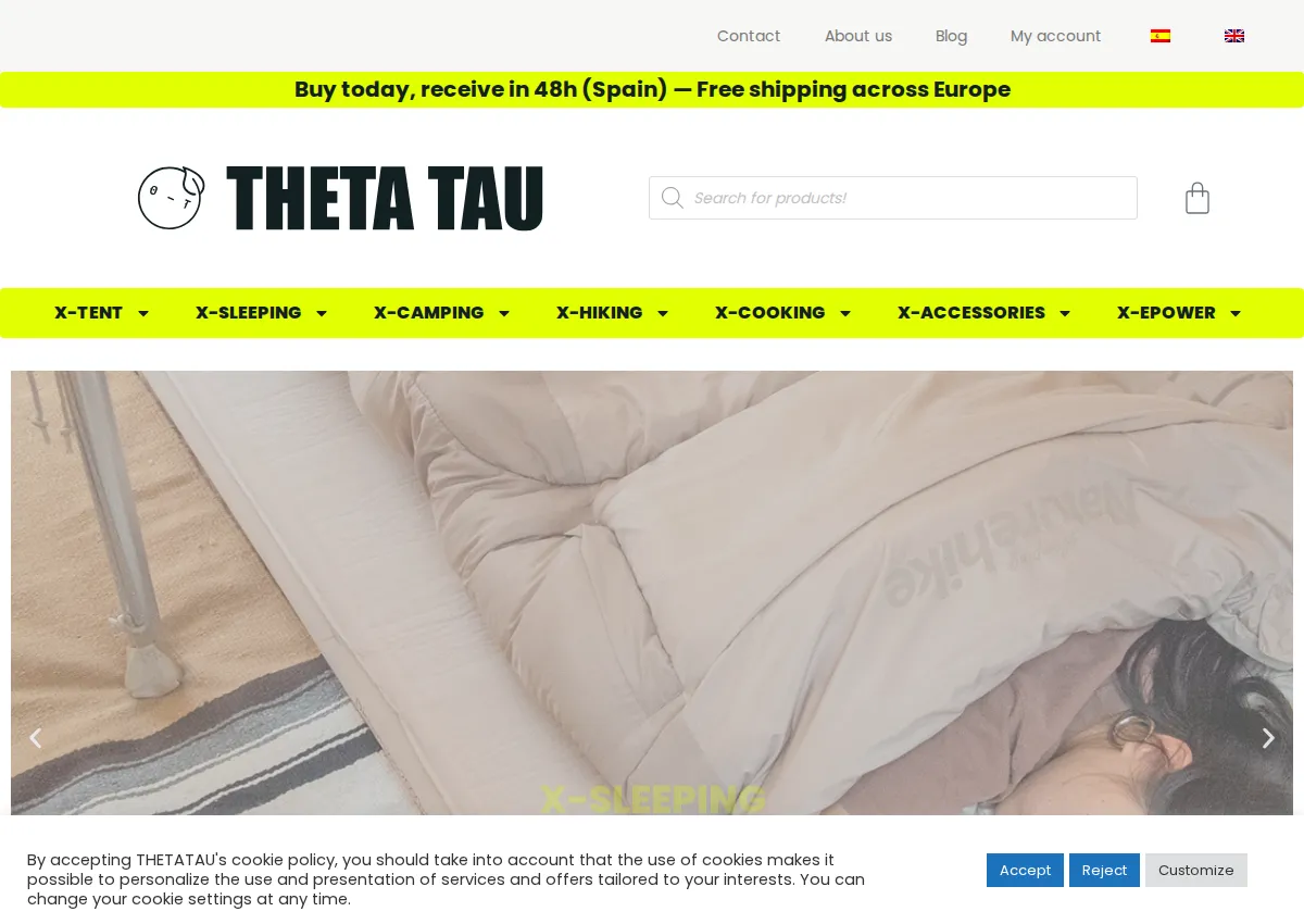 Store homepage