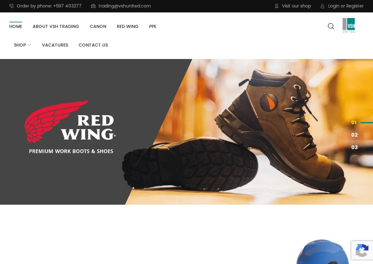 Store homepage