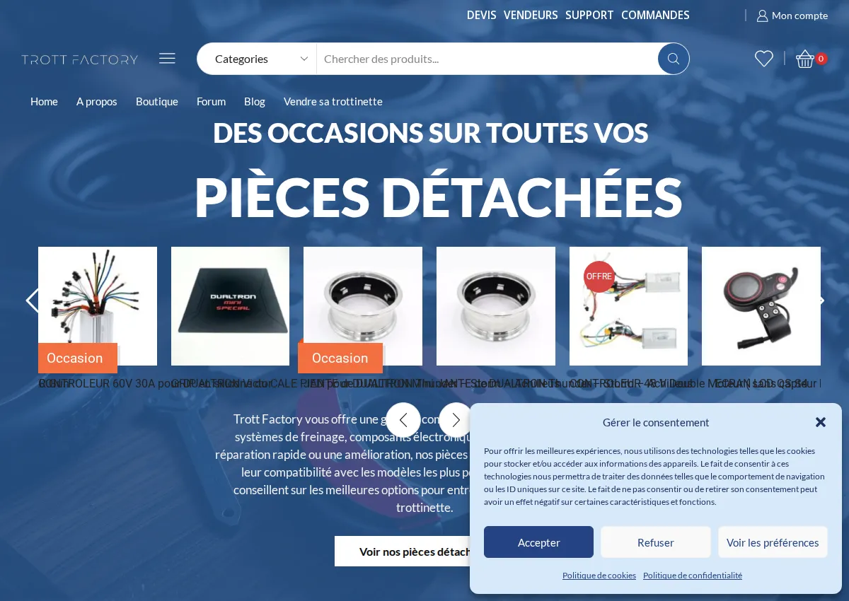 Store homepage
