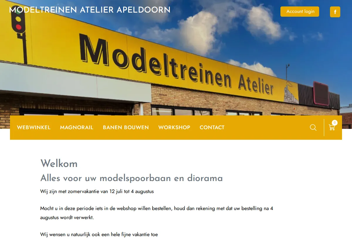 Store homepage