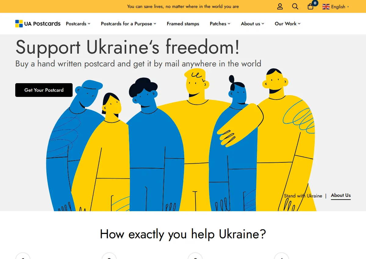 Store homepage
