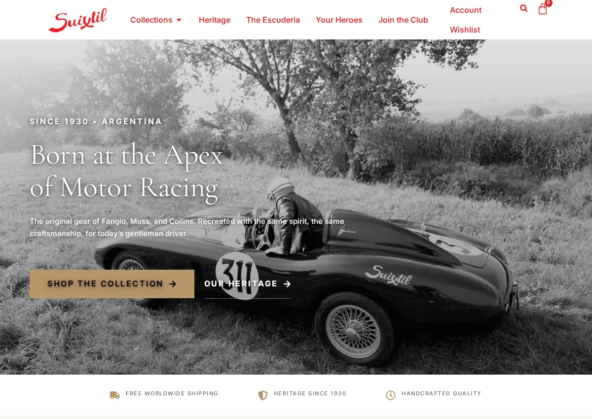 Store homepage