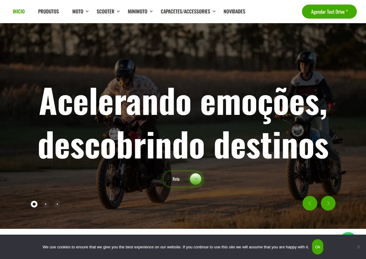 Store homepage