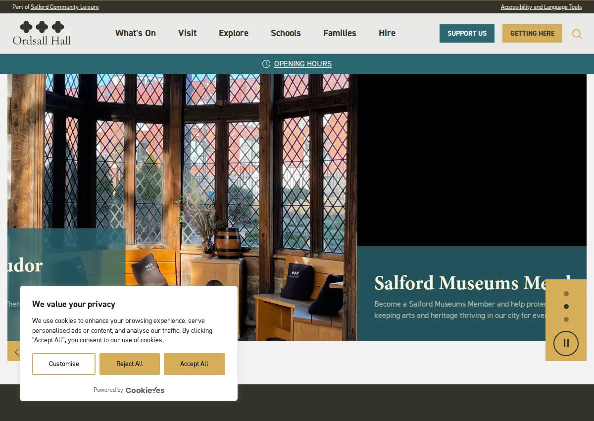 Store homepage