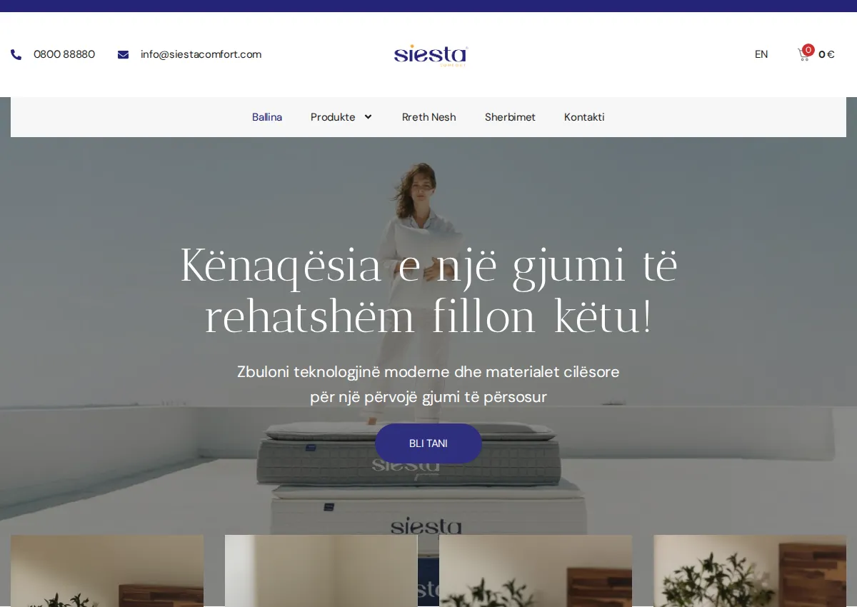 Store homepage