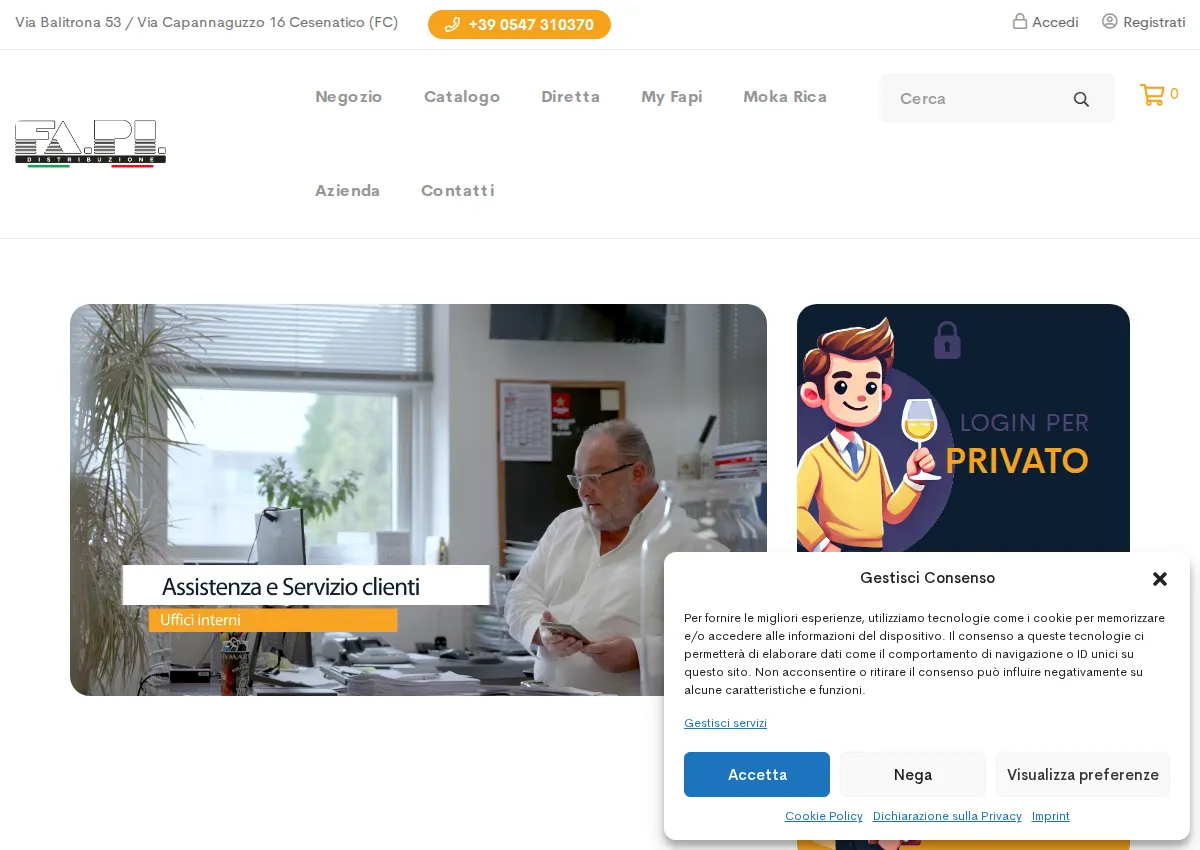 Store homepage