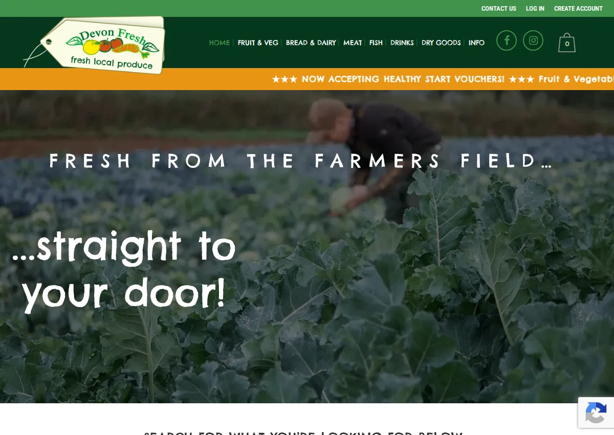 Store homepage