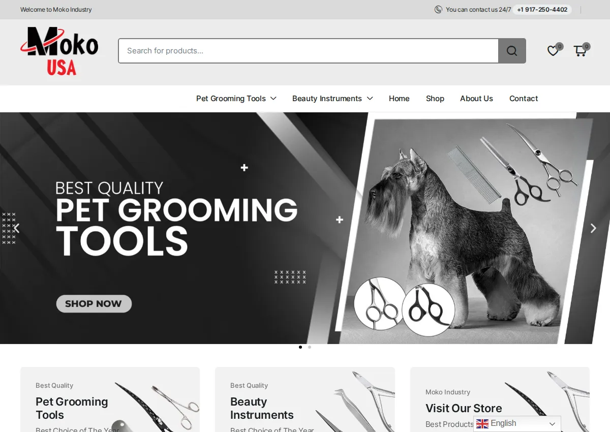 Store homepage