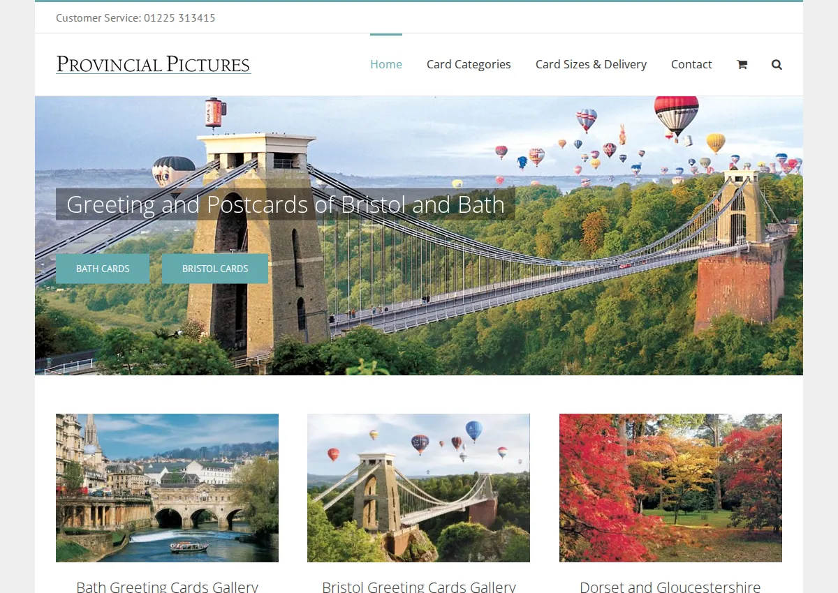 Store homepage