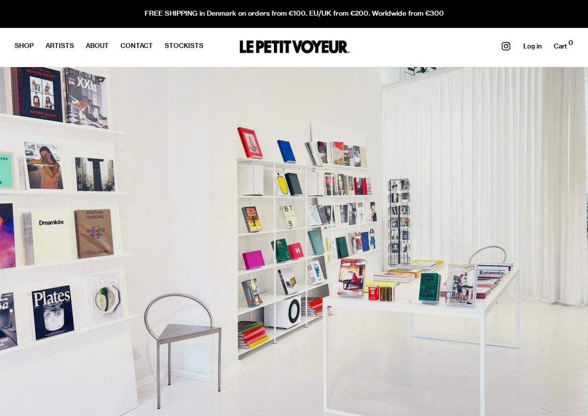 Store homepage
