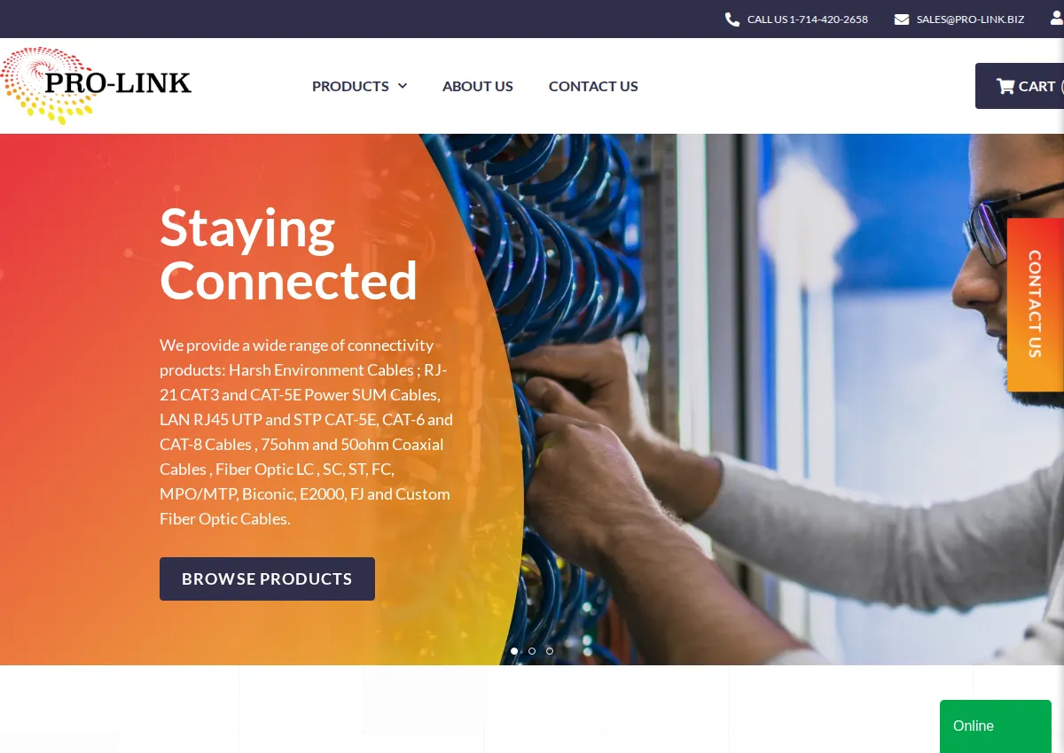 Store homepage