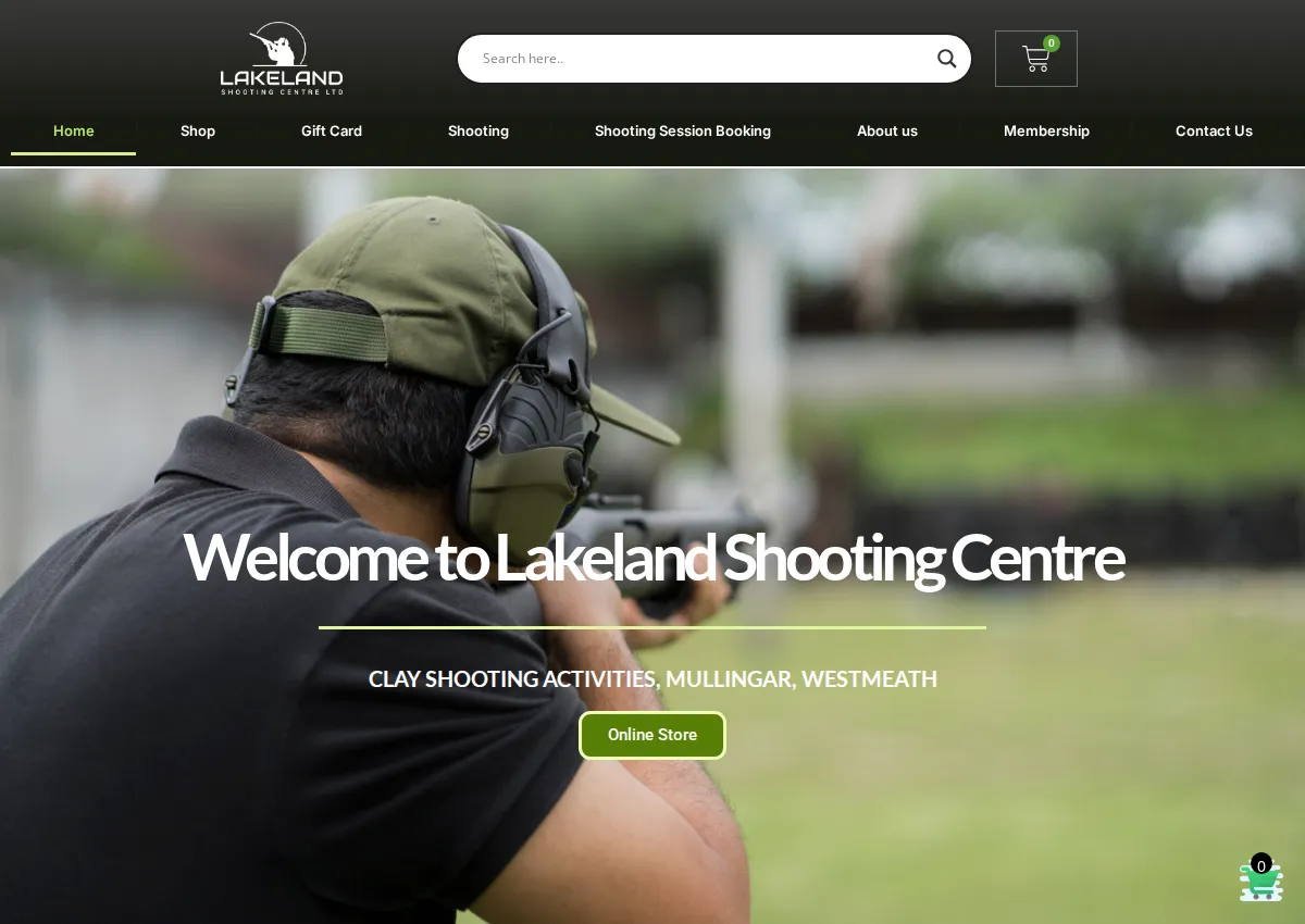 Store homepage