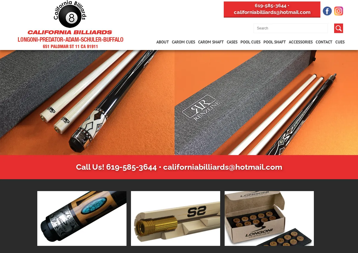 Store homepage