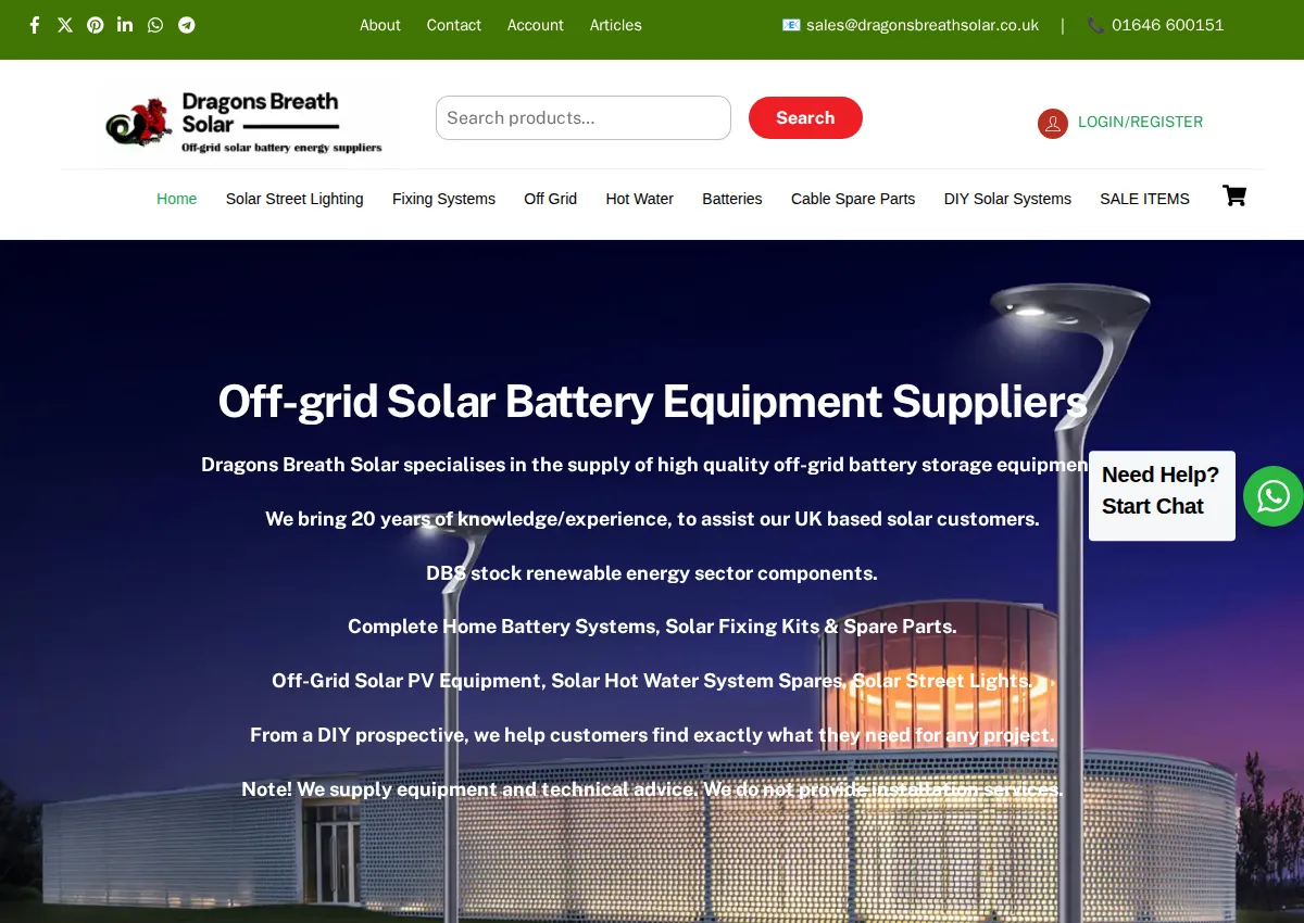 Store homepage