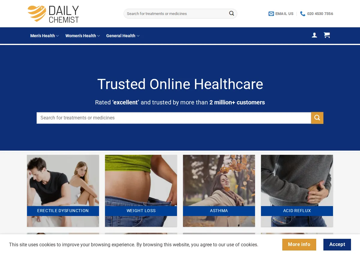 Store homepage