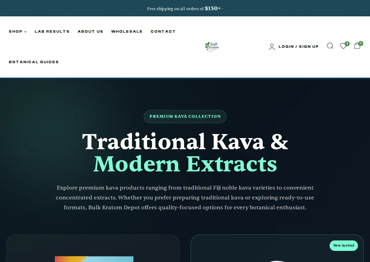 Store homepage