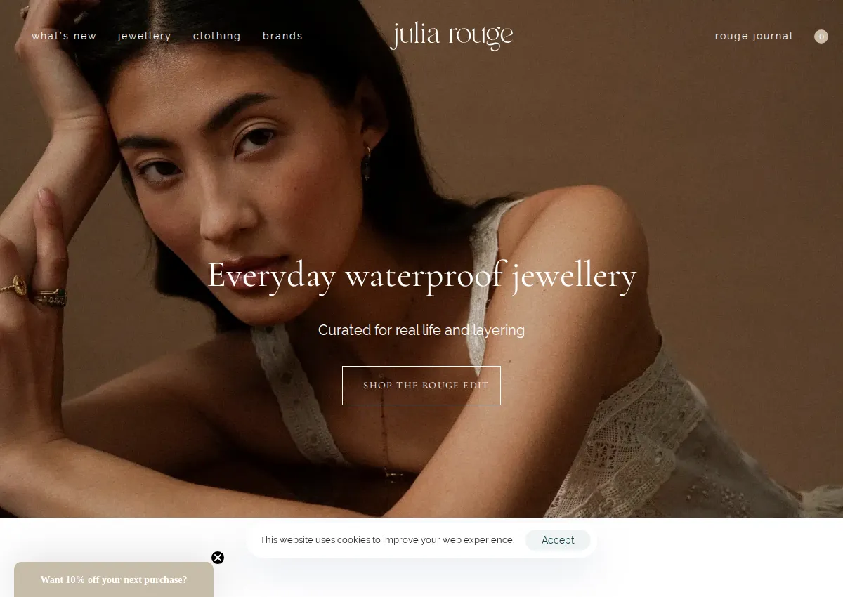 Store homepage