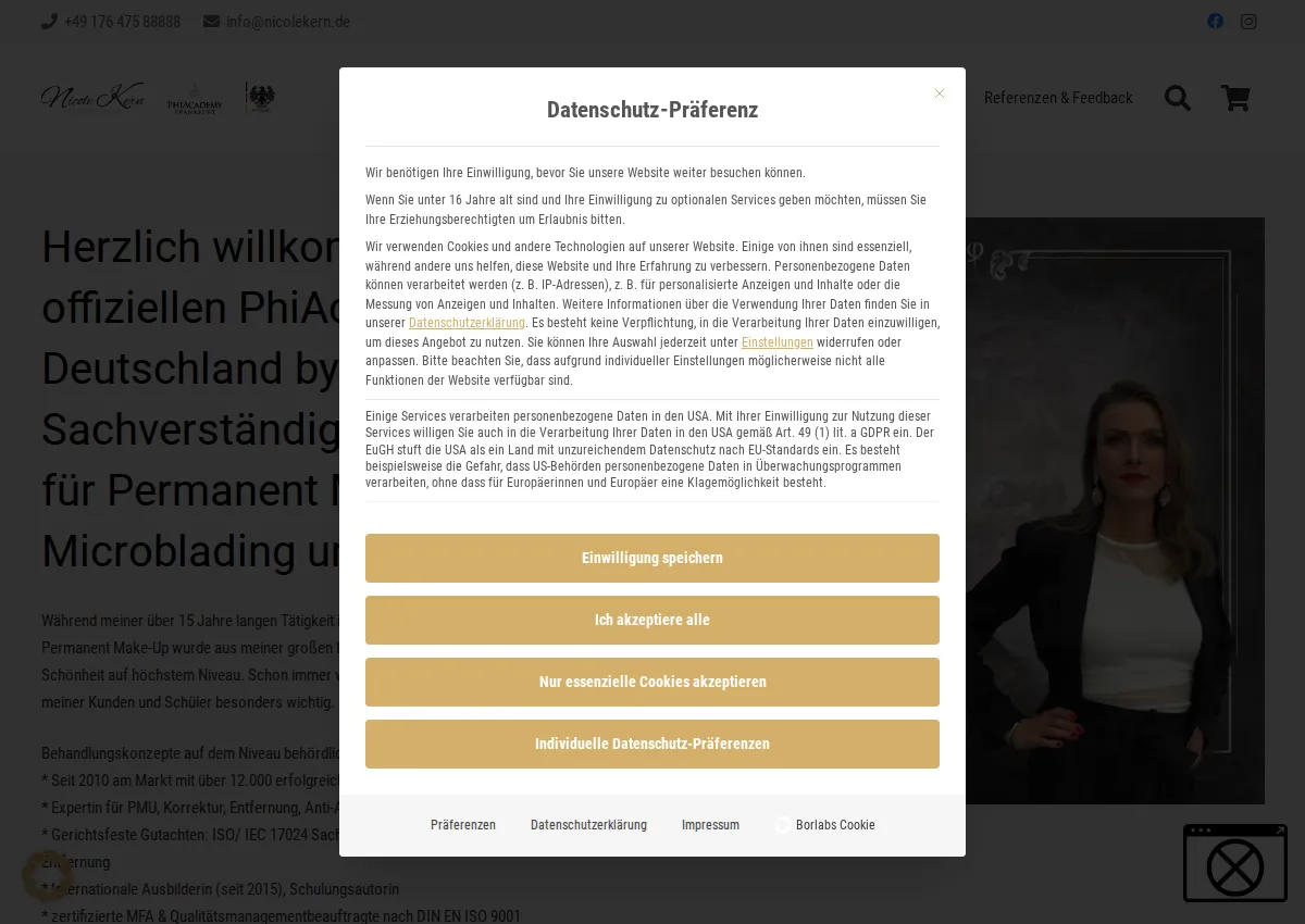 Store homepage