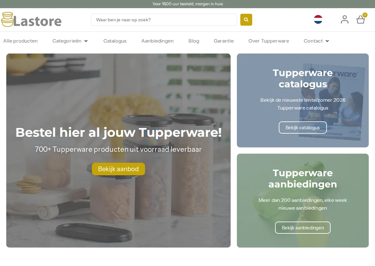 Store homepage
