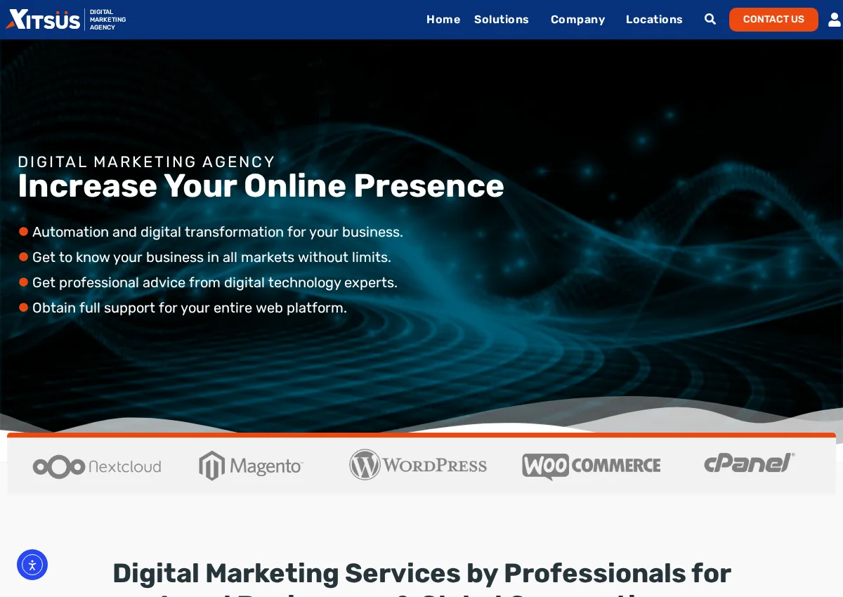 Store homepage