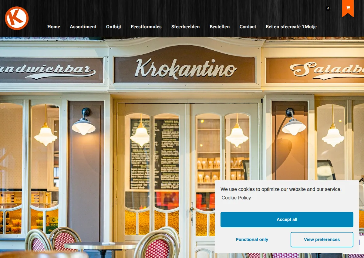 Store homepage