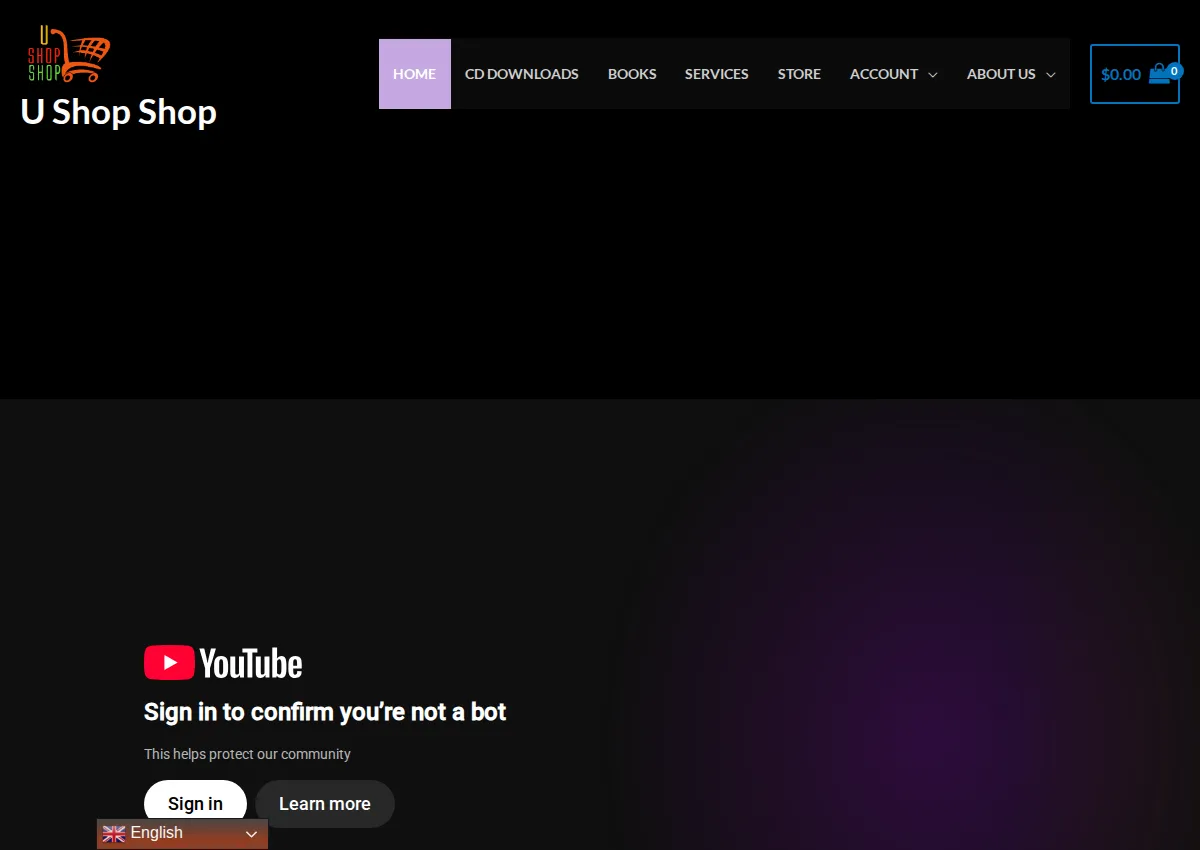 Store homepage