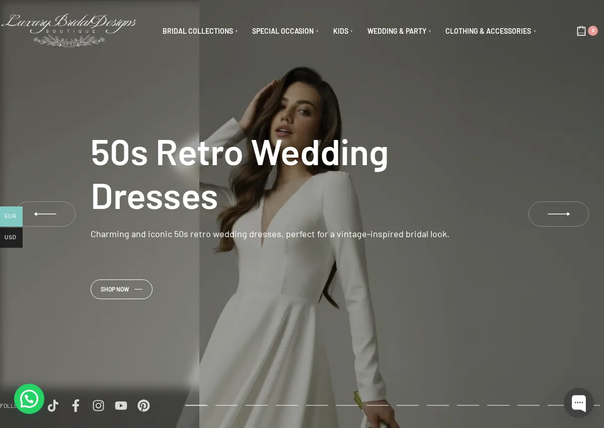Store homepage