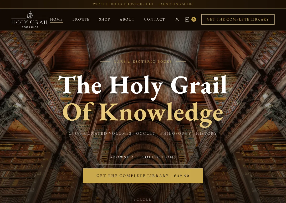Store homepage