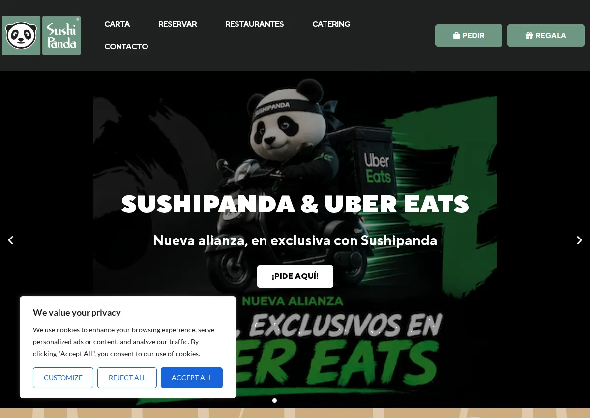 Store homepage