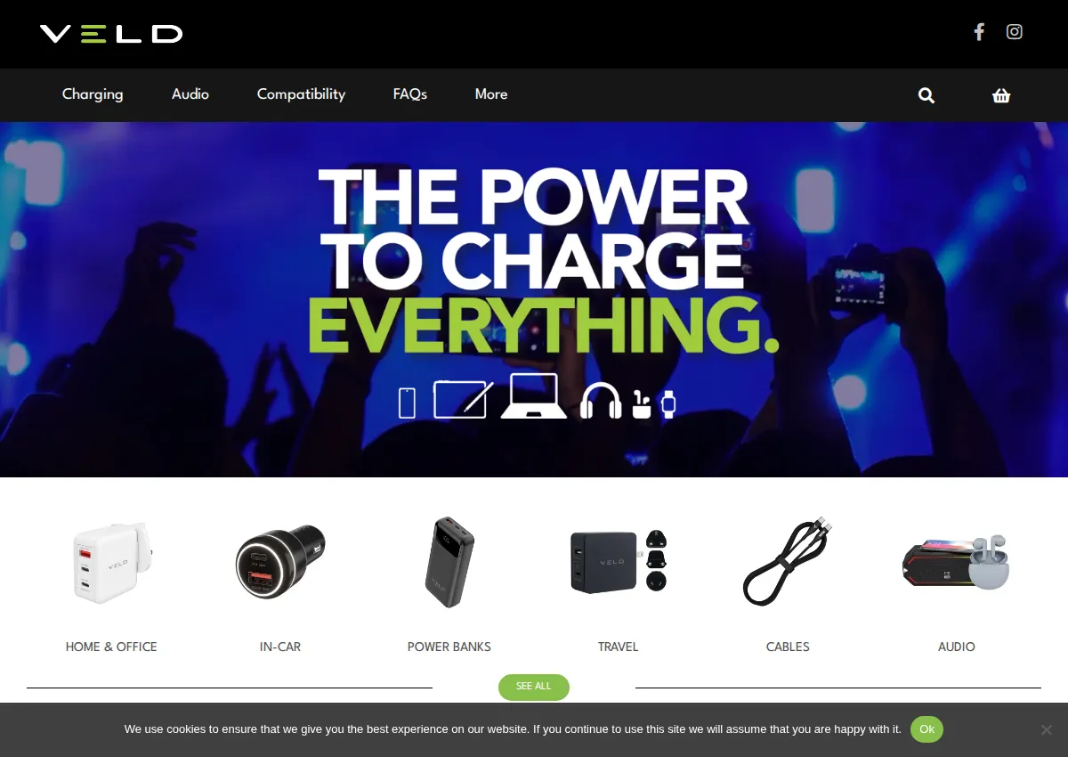 Store homepage