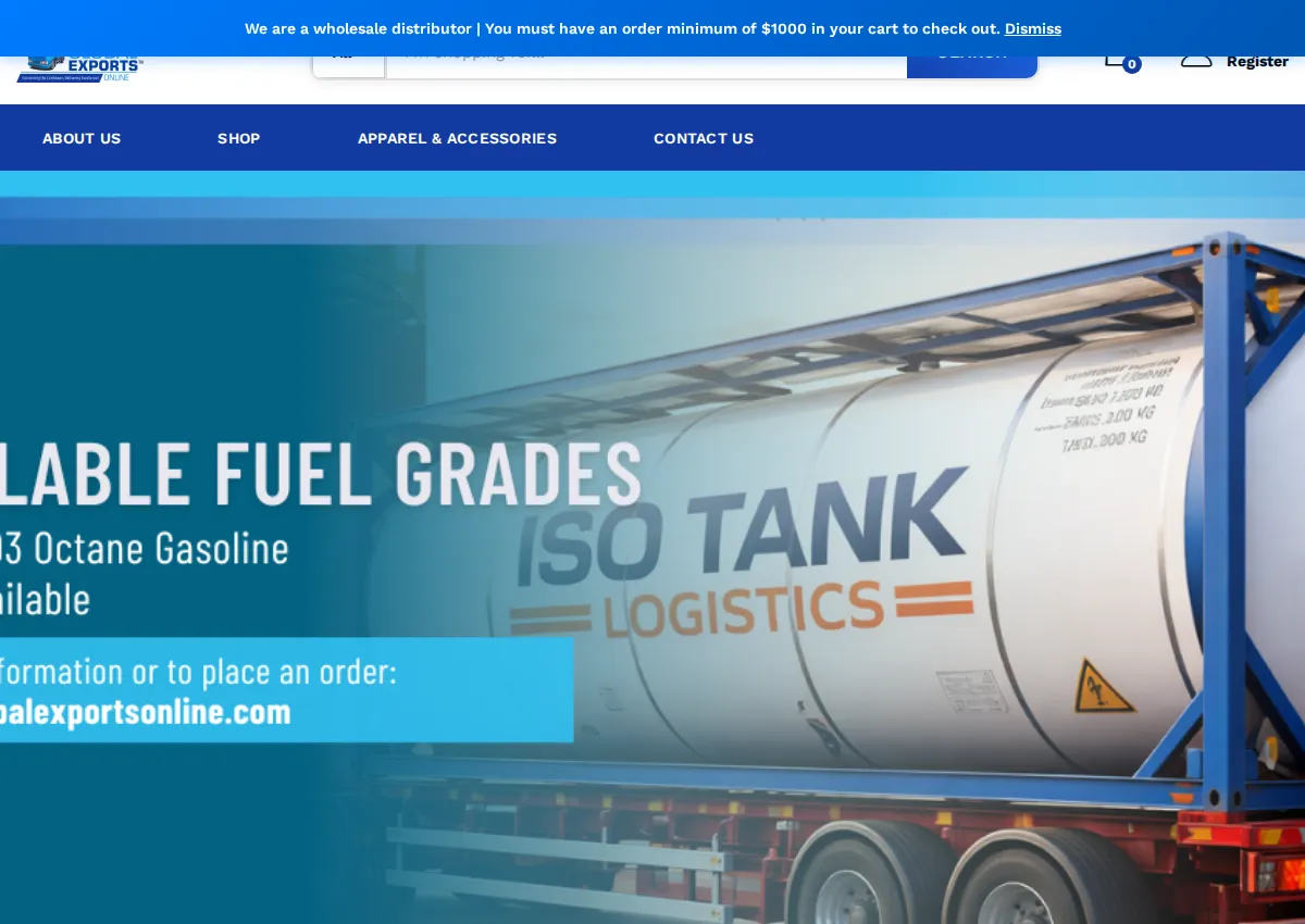 Store homepage