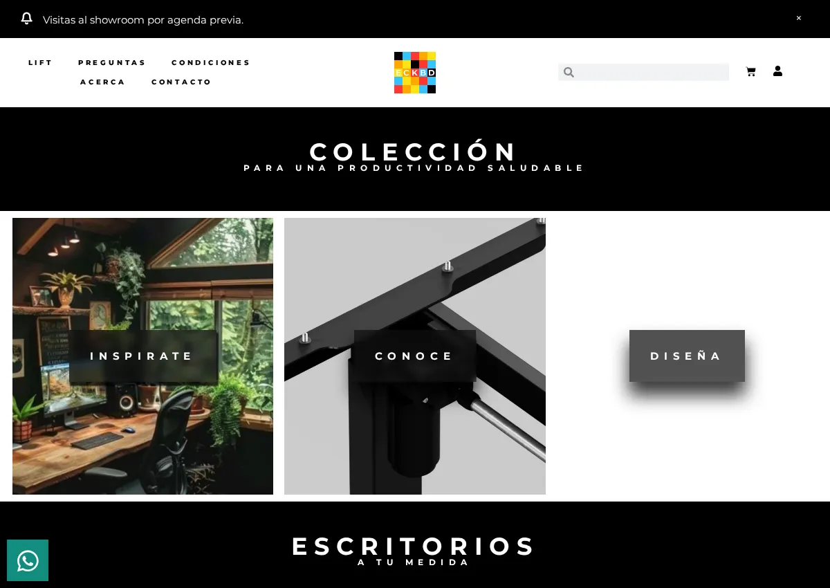 Store homepage