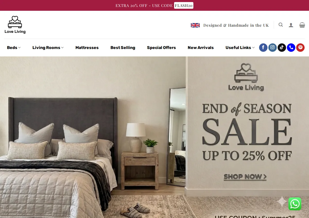 Store homepage